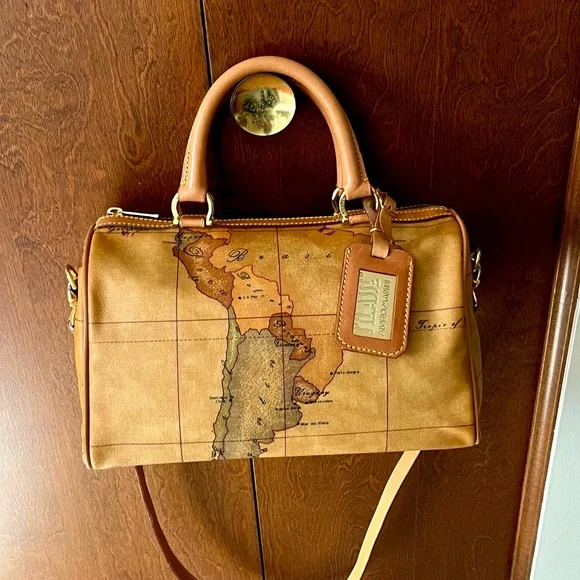 ALVIERI MARTINI NWOT AUTHENTIC GEO CLASSIC BOSTON BAG - Picture 10 of 14